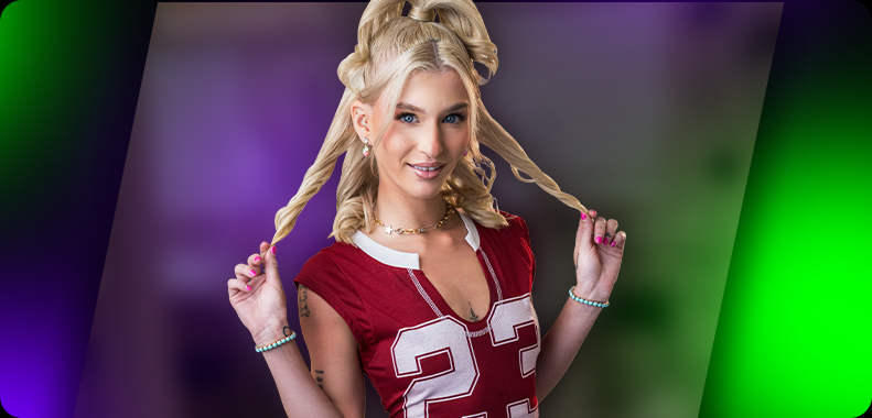 Brazzers promotional still, scripted set