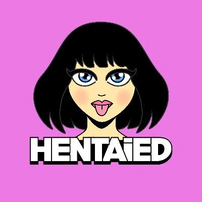 The Hentaied mascot, a manga-style girl with a black bob