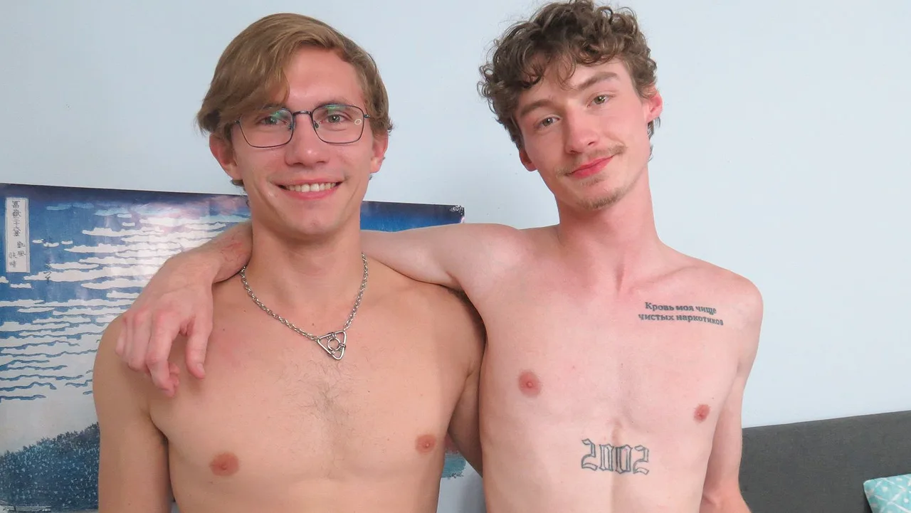 BrokeStraightBoys promotional image featuring Darron Bluu and Beau Mance