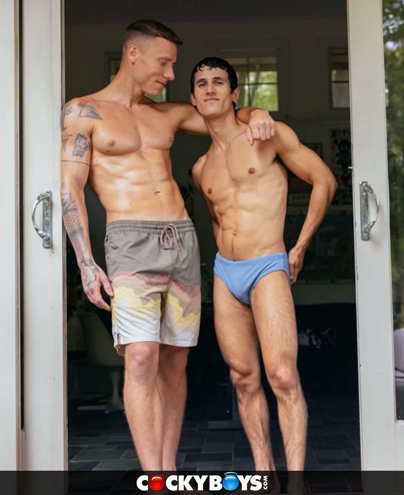 CockyBoys promotional image featuring Justin Matthews and Seth Cain